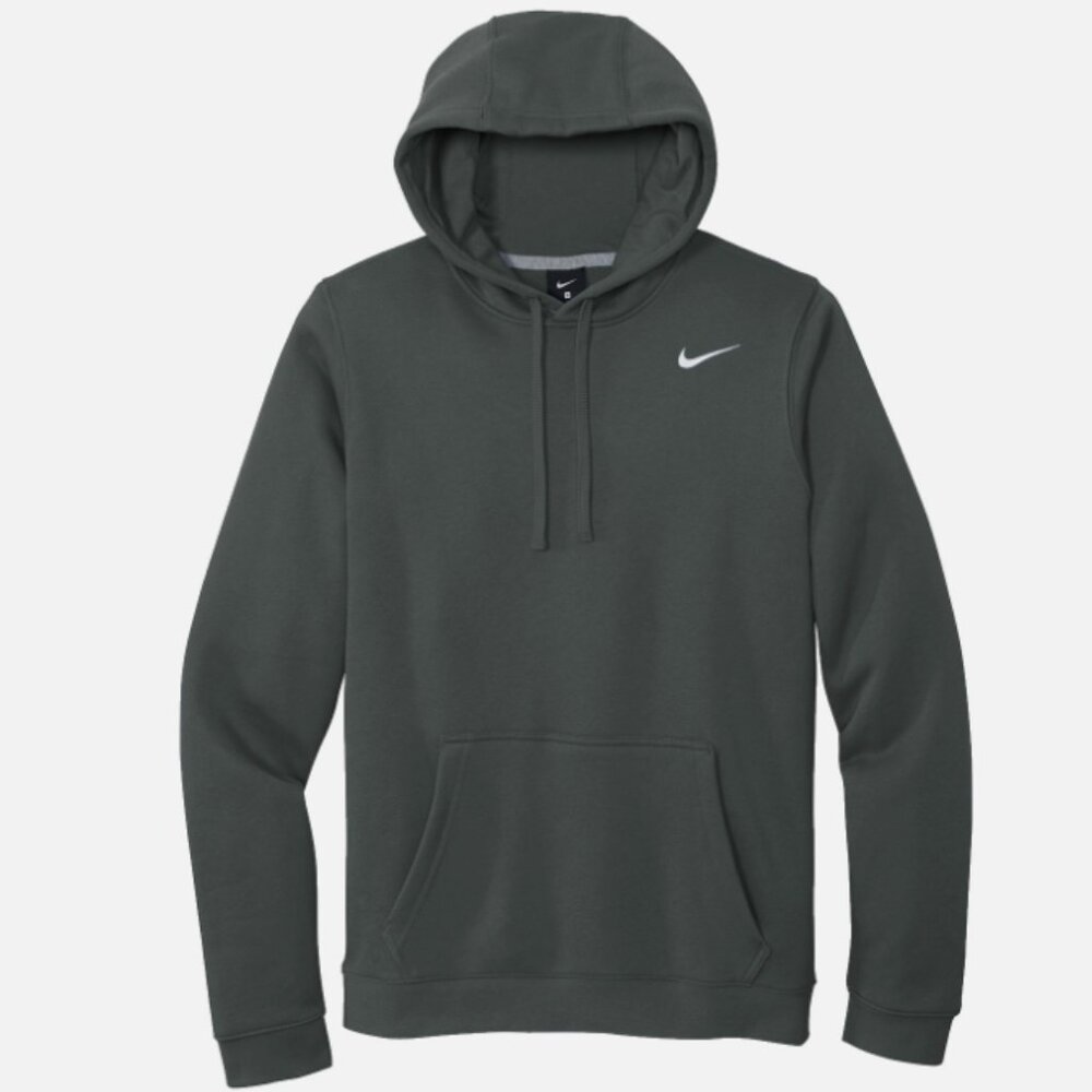 Nike Club Fleece Pullover Hoodie Grey Size L - Picture 1 of 1